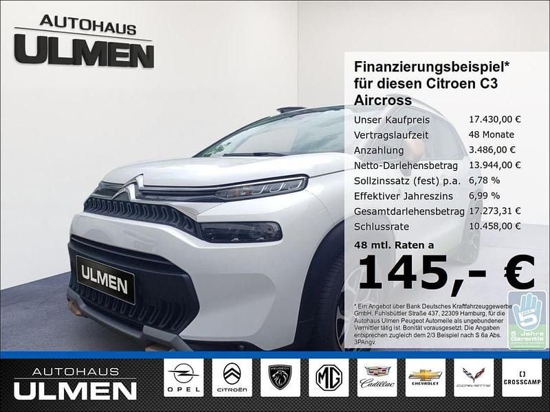 Weiß Gebraucht 2023 Citroën C3 Aircross PureTech SUV | 17.430 € (Fairer Preis) - Bild 1/4
