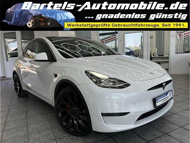Weiß Gebraucht 2022 Tesla Model Y Performance SUV | 39.890 € (Fairer Preis) - Bild 1/4