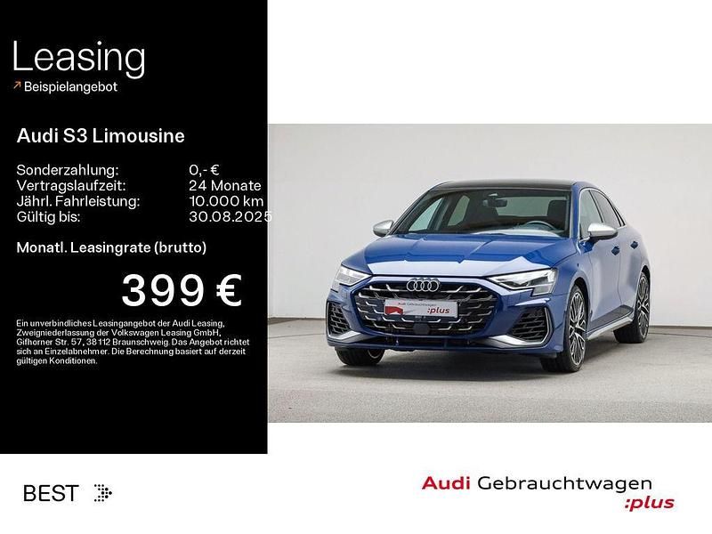 Ascariblau metallic Gebraucht 2024 Audi S3 Sport Limousine | 48.999 € (Fairer Preis) - Bild 1/4