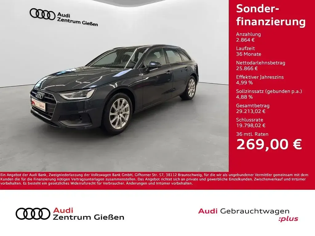 Używany Audi A4 Basis 204 KM (150 kW) 2023 Szary Kombi