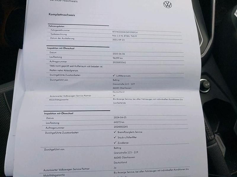 Gebraucht VW Polo Highline 110 PS (80 kW) 2021 Weiß Limousine