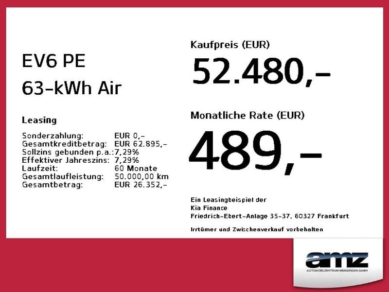 Gebraucht Kia EV6 Air 167 kW (228 PS) 2024 Runway rot metallic SUV