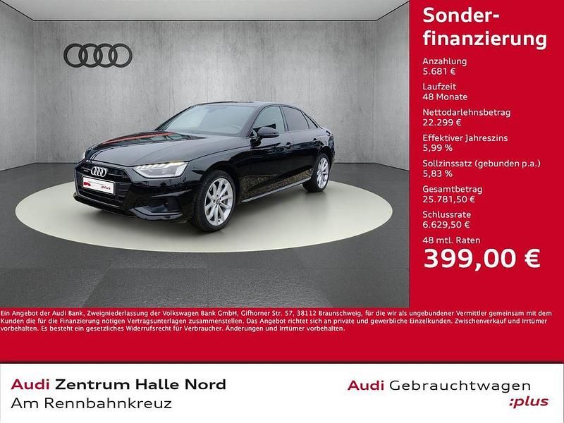 Mythosschwarz metallic Gebraucht 2020 Audi A4 Advanced Plus Limousine | 27.980 € (Fairer Preis) - Bild 1/4