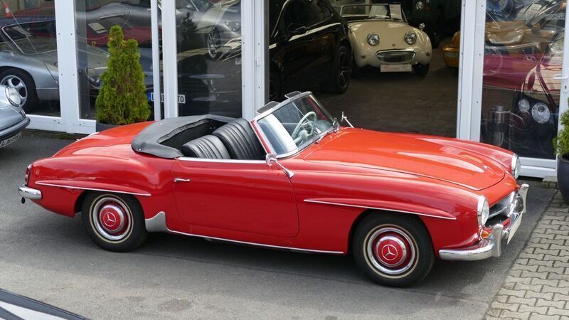 Rot Gebraucht 1958 Mercedes 190 Cabrio | 94.900 € - Bild 1/4