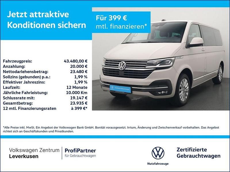 Gebraucht VW Multivan Generation Six 150 PS (110 kW) 2021 Schwarz Van