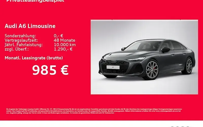 Neu Audi A6 Ambiente 367 PS (269 kW) 2026 Grau Limousine