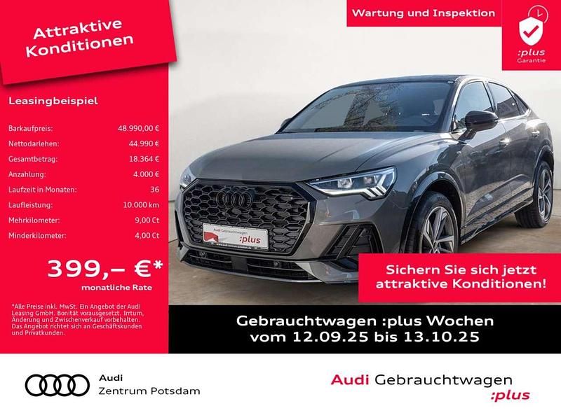 Chronosgrau metallic Gebraucht 2024 Audi Q3 Sportback S-Line SUV | 48.990 € - Bild 1/3