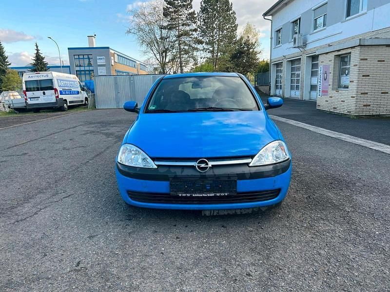 Blau Gebraucht 2002 Opel Corsa Kleinwagen | 500 € (Superpreis) - Bild 1/4