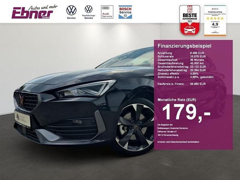 Mitternachtsschwarz (metallic) Gebraucht 2023 Cupra Leon Limousine | 26.880 € (Fairer Preis) - Bild 1/4