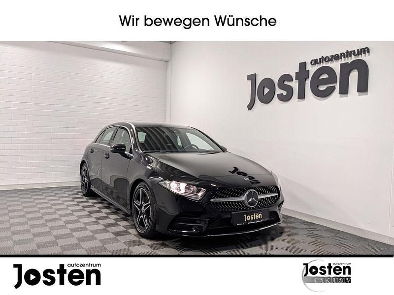 Schwarz (kosmosschwarz metalliclack) Gebraucht 2019 Mercedes A180 Business Limousine | 21.490 € (Fairer Preis) - Bild 1/4