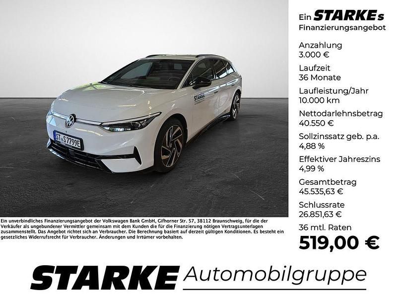 Gebraucht VW ID.7 Pro 210 kW (286 PS) 2024 Schwarz (grenadillschwarz metallic) Kombi