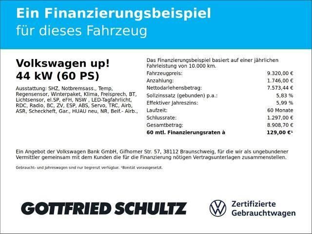 Gebraucht VW up! Move 60 PS (44 kW) 2018 Weiss Kleinwagen