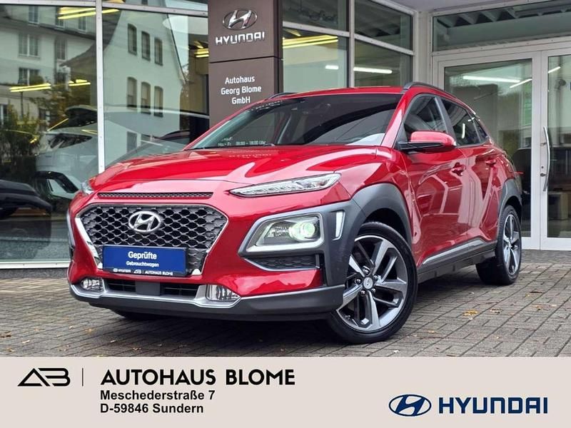 Pulse red / mic Gebraucht 2018 Hyundai Kona Premium SUV | 16.990 € (Fairer Preis) - Bild 1/4