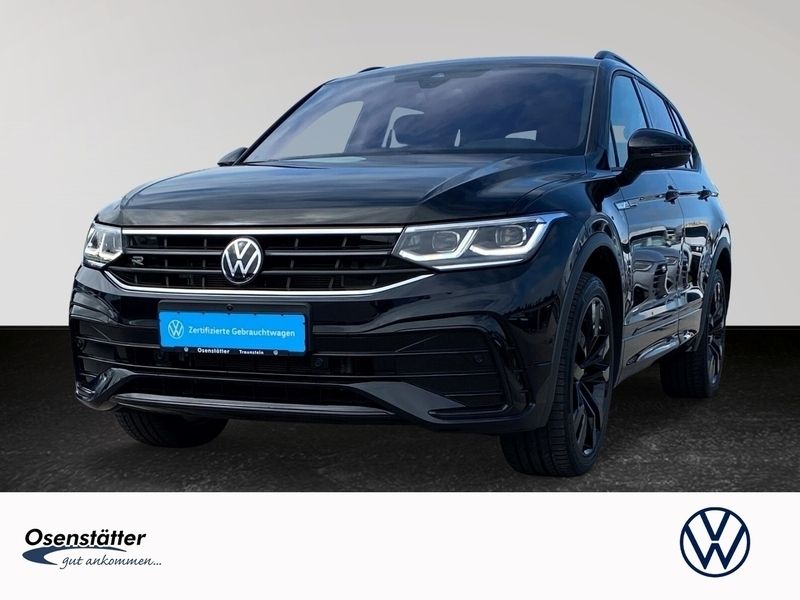 Schwarz Gebraucht 2023 VW Tiguan Allspace R-line SUV | 46.540 € (Teuer) - Bild 1/4