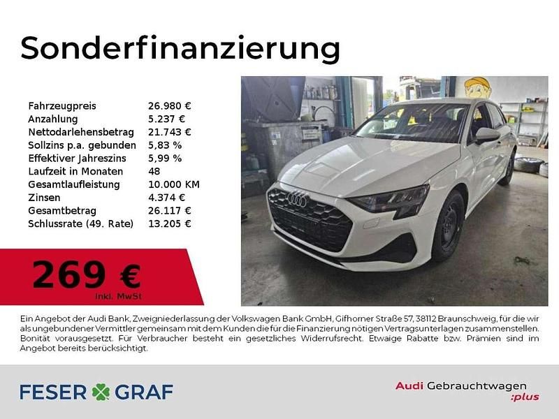 Arkonaweiß Gebraucht 2024 Audi A3 Ambiente Limousine | 26.980 € - Bild 1/4