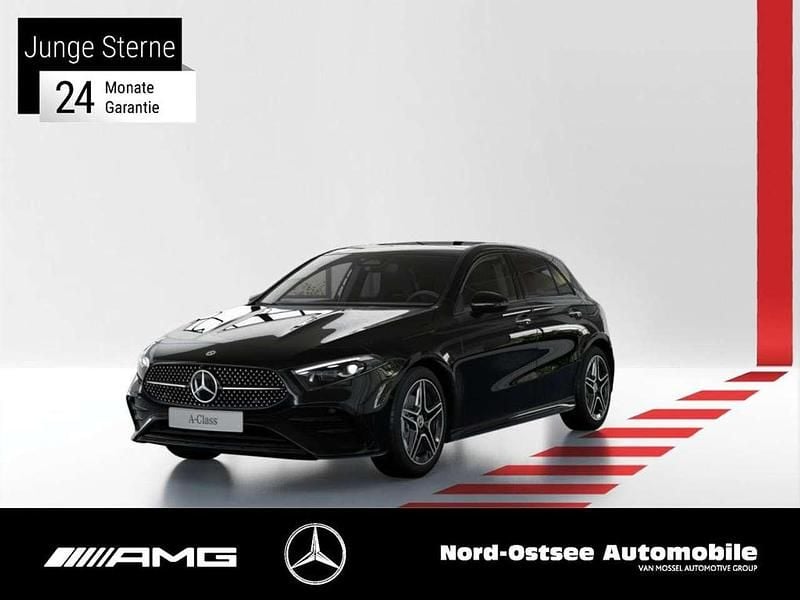 Metalliclack kosmosschwarz Gebraucht 2024 Mercedes A200 AMG Limousine | 30.390 € (Guter Preis) - Bild 1/3
