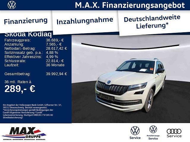 Steelgrau Gebraucht 2021 Skoda Kodiaq SportLine SUV | 36.689 € (Fairer Preis) - Bild 1/4