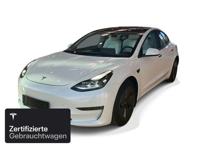 Pearl white multicoat Gebraucht 2021 Tesla Model 3 Long Range AWD Limousine | 29.500 € (Guter Preis) - Bild 1/4