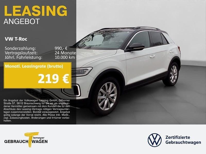 Gebraucht VW T-Roc Goal 150 PS (110 kW) 2025 Weiß SUV