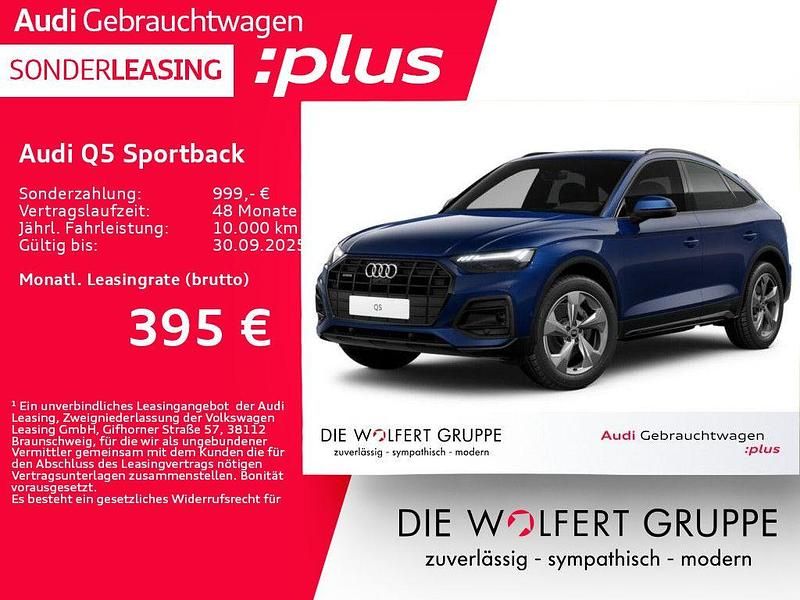 Blau Gebraucht 2024 Audi Q5 Sportback Advanced Plus SUV | 47.490 € (Fairer Preis) - Bild 1/4