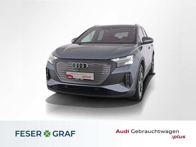 Geysirblau metallic Gebraucht 2022 Audi Q4 e-tron Ambiente SUV | 29.980 € - Bild 1/4