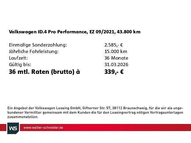 Gebraucht VW ID.4 Pro Performance 150 kW (204 PS) 2021 Mondsteingrau SUV