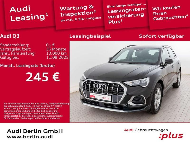 Mythosschwarz metallic Gebraucht 2024 Audi Q3 Advanced Plus SUV | 36.900 € (Superpreis) - Bild 1/3