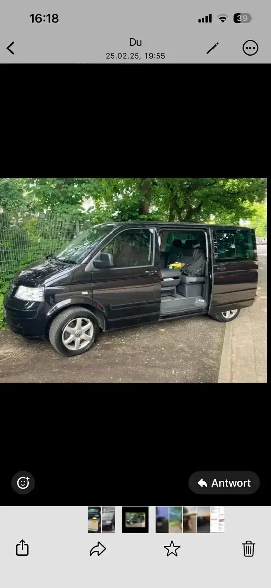 Gebraucht VW T5 174 PS (127 kW) 2007 Schwarz Van