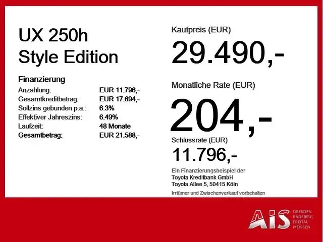 Gebraucht Lexus UX 250h 184 PS (135 kW) 2023 Sonic white SUV