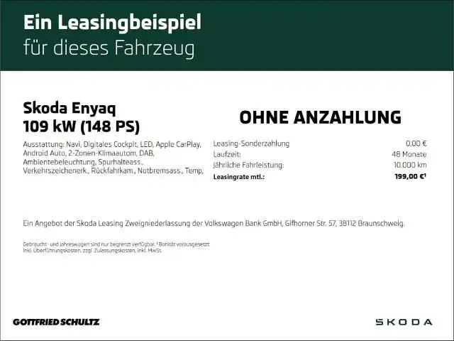 Gebraucht Skoda Enyaq iV Loft 108 kW (148 PS) 2023 Blau SUV
