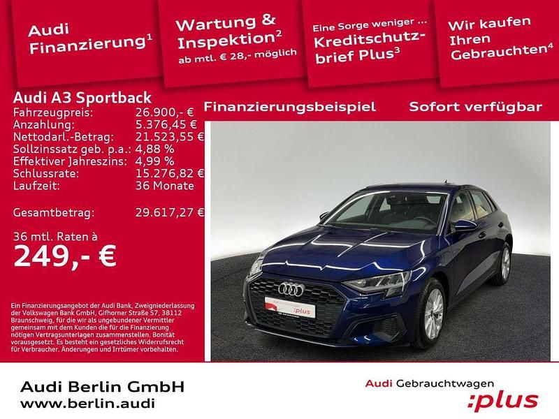 Gebraucht Audi A3 204 PS (150 kW) 2023 Blau Limousine