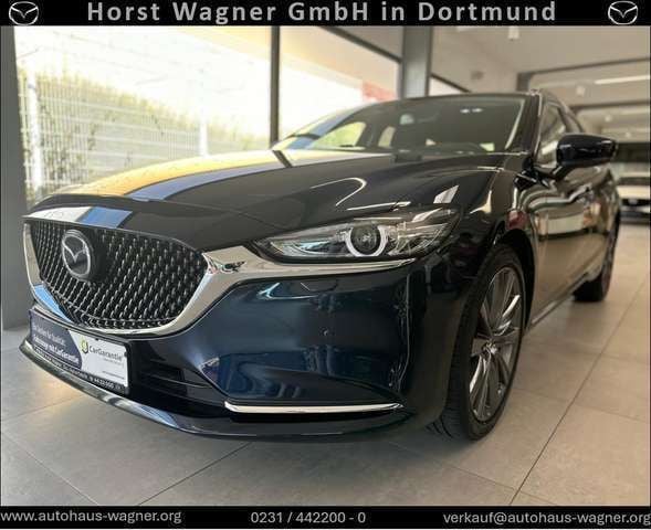 Deep crystal blue Gebraucht 2018 Mazda 6 Signature Kombi | 21.930 € (Fairer Preis) - Bild 1/4