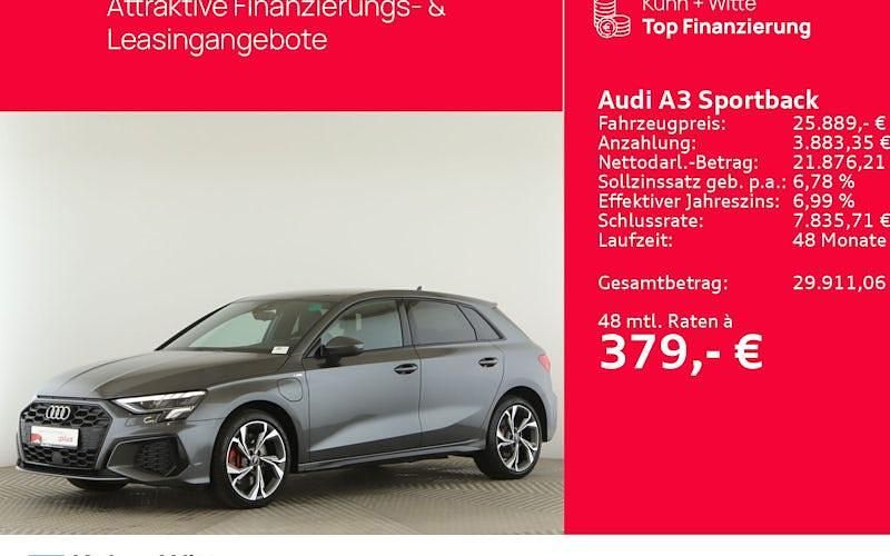 Grau Gebraucht 2022 Audi A3 S-Line Limousine | 23.669 € (Guter Preis) - Bild 1/4