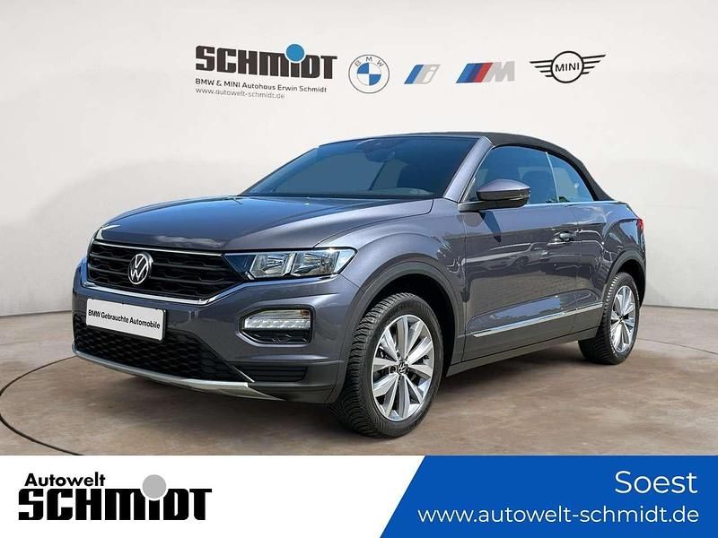 Rauchgrau metallic Gebraucht 2021 VW T-Roc Cabriolet Style Cabrio | 23.390 € (Superpreis) - Bild 1/4