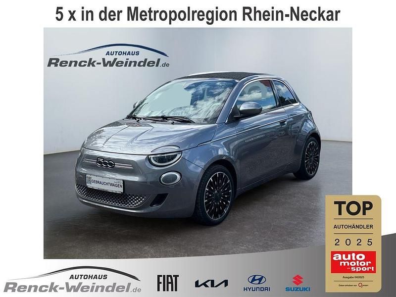 Grau Gebraucht 2021 Fiat 500e La Prima Cabrio | 18.389 € (Fairer Preis) - Bild 1/4