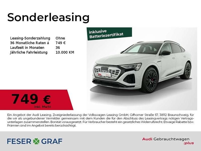 Gletscherweiß metallic Gebraucht 2024 Audi Q8 e-tron Ambiente SUV | 82.447 € - Bild 1/2