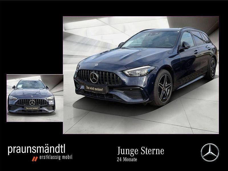 Blau Gebraucht 2022 Mercedes C300e AMG line Limousine | 40.900 € (Etwas zu teuer) - Bild 1/4