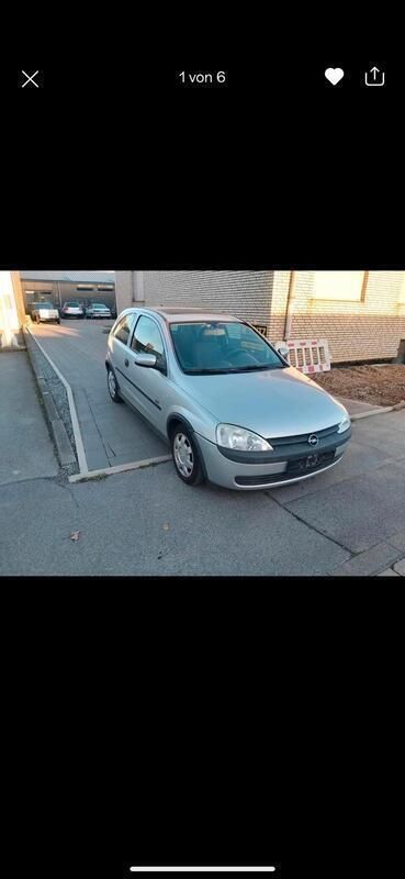 Silber Gebraucht 2001 Opel Corsa Kleinwagen | 900 € - Bild 1/1