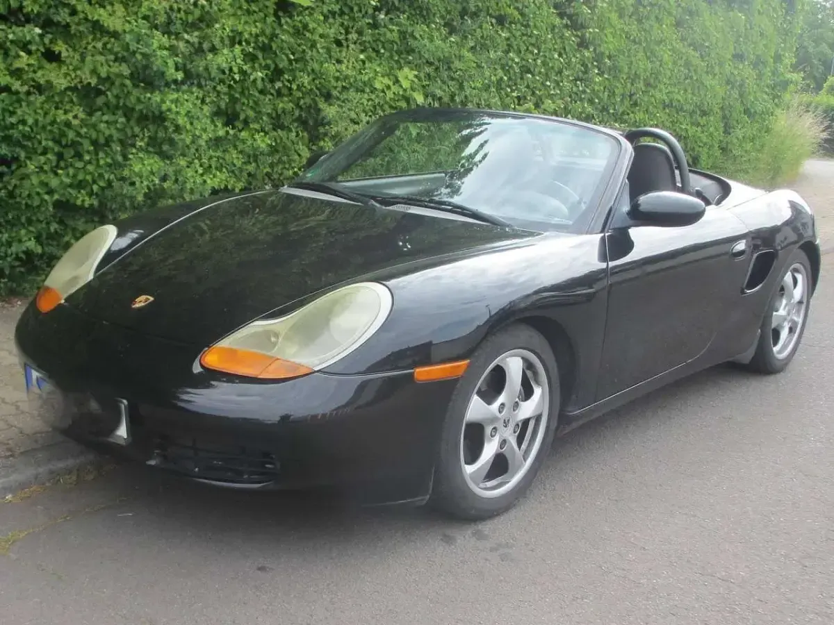 Gebraucht Porsche Boxster 220 PS (161 kW) 2002 Schwarz Cabrio
