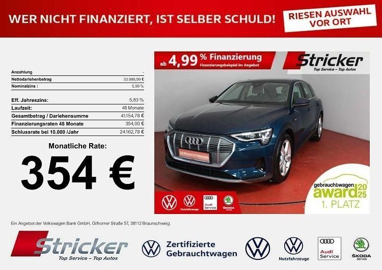 Galaxisblau metallic Gebraucht 2021 Audi e-tron Advanced Plus SUV | 33.989 € (Guter Preis) - Bild 1/4