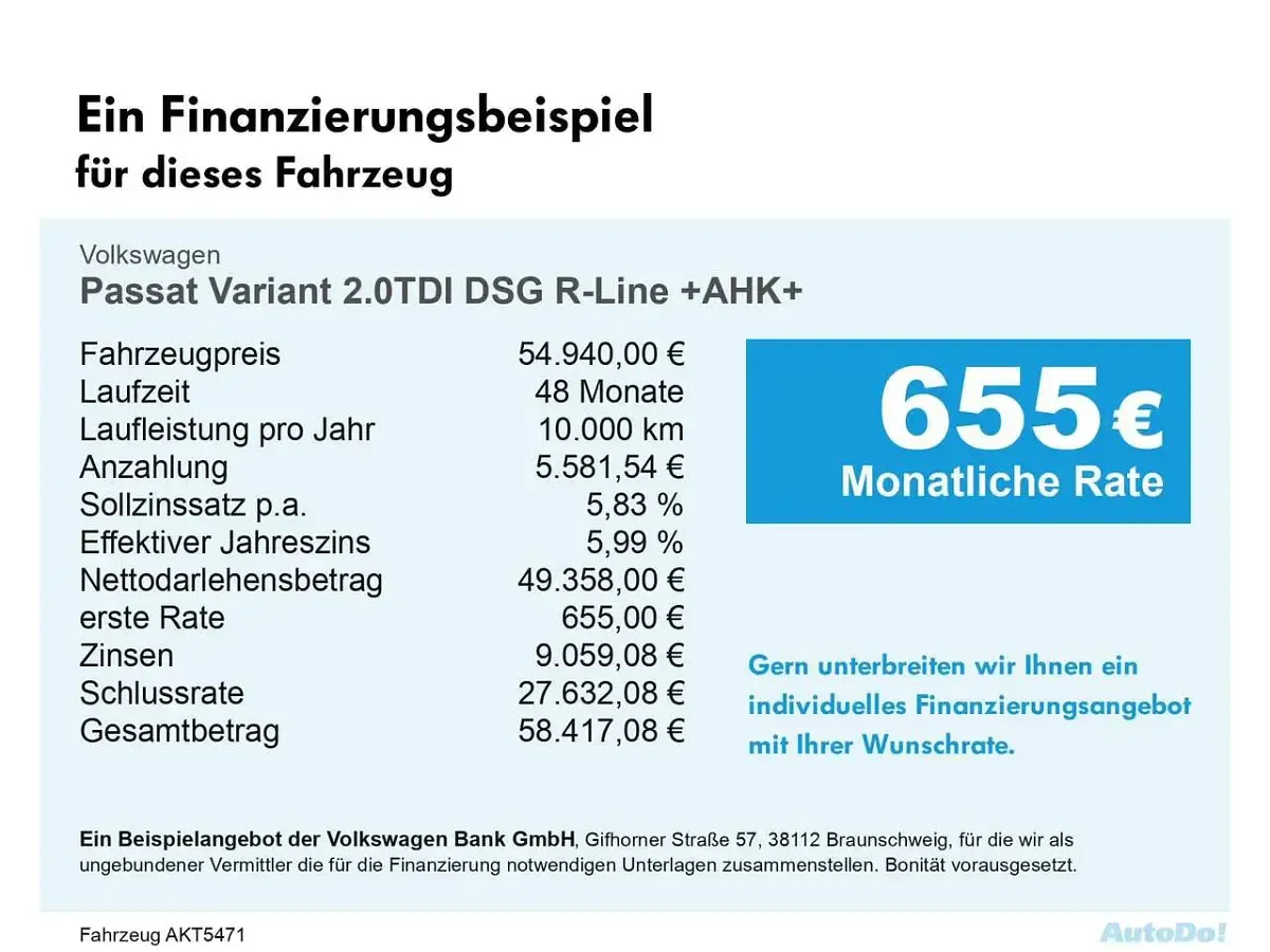 Gebraucht VW Passat R-line 150 PS (110 kW) 2026 Diabasgrau Kombi