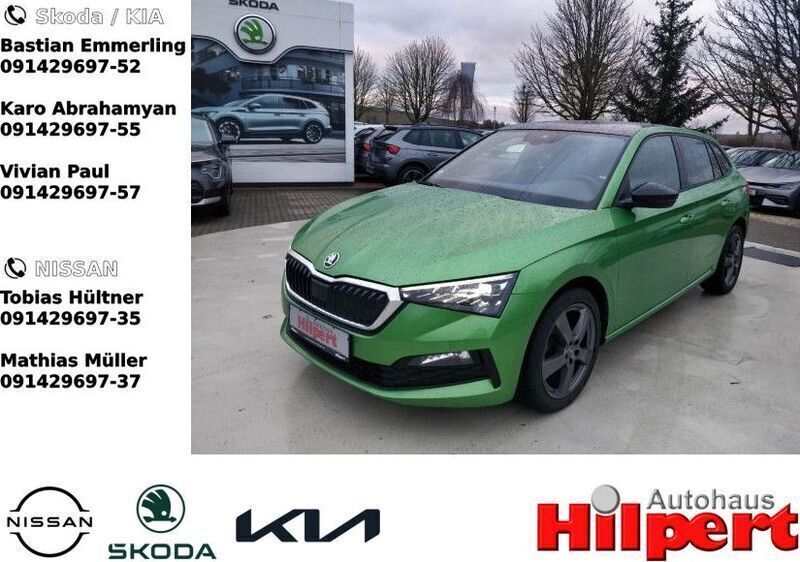 Rallyegrün metallic (metallic) Gebraucht 2019 Skoda Scala Style Kleinwagen | 19.940 € (Etwas zu teuer) - Bild 1/4