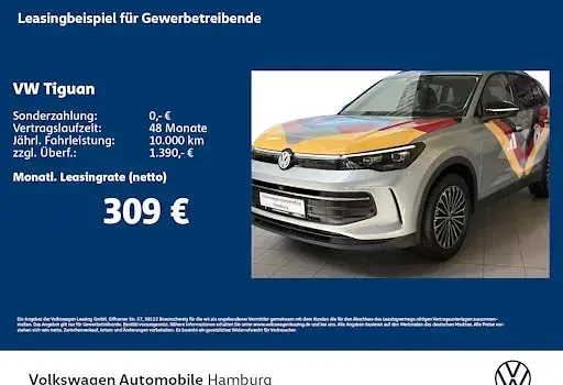 Neu VW Tiguan Life 150 PS (110 kW) 2026 Silber SUV