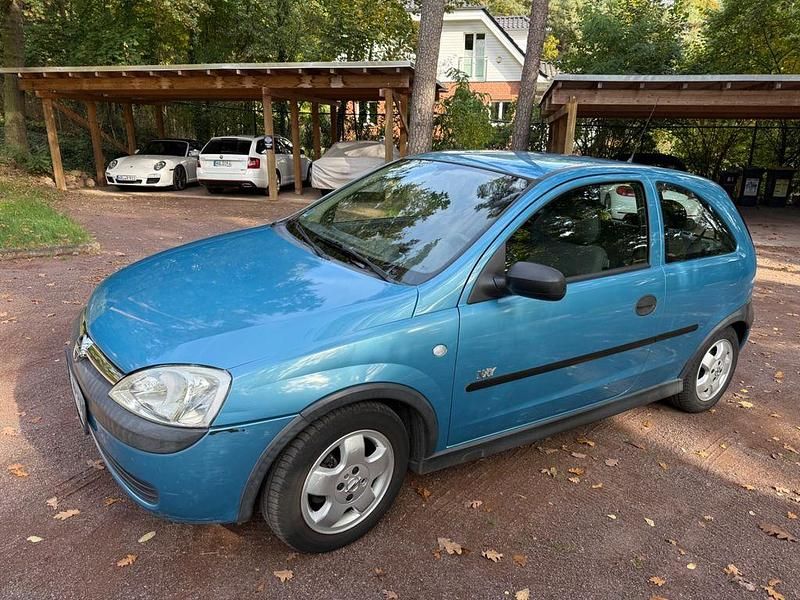 Blau Gebraucht 2003 Opel Corsa Njoy Limousine | 1.490 € (Guter Preis) - Bild 1/4