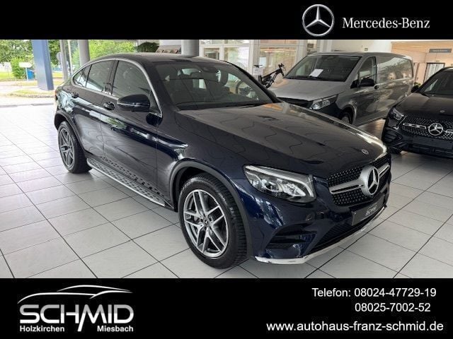 Blau Gebraucht 2019 Mercedes GLC300 AMG line Coupé | 36.850 € (Guter Preis) - Bild 1/4