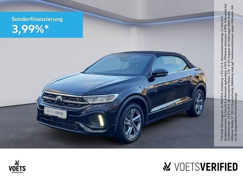 Deep black perleffekt Gebraucht 2023 VW T-Roc Cabriolet R-line Cabrio | 31.980 € (Fairer Preis) - Bild 1/4