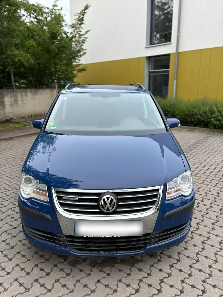 Gebraucht VW Touran United 2008 Blau Van / Kleinbus