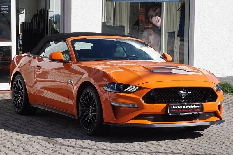 Twisterorange metallic Gebraucht 2021 Ford Mustang GT Convertible Cabrio | 39.990 € (Fairer Preis) - Bild 1/4