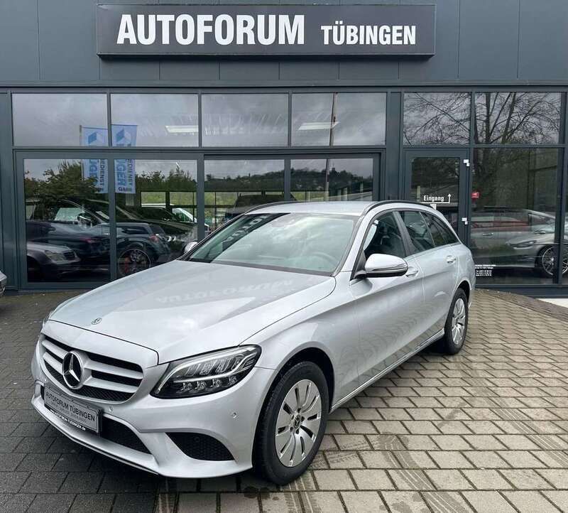 Iridiumsilber metalliclack (metallic) Gebraucht 2021 Mercedes C200 Kombi | 24.590 € (Fairer Preis) - Bild 1/4
