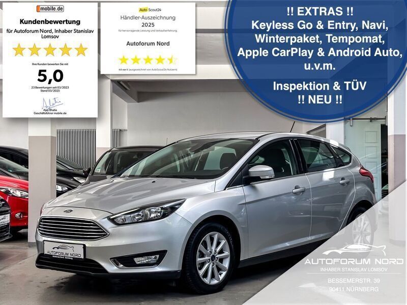 Silber Gebraucht 2017 Ford Focus Titanium Limousine | 12.999 € (Fairer Preis) - Bild 1/4